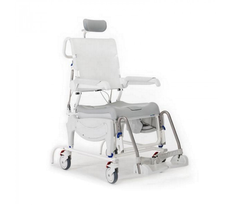 INVACARE® Aquatec Ocean Dual VIP Ergo Shower Commode Chair with an